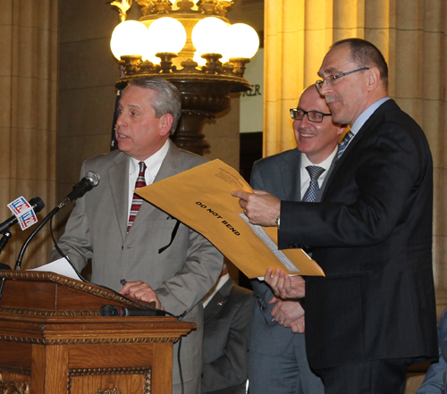 Mike Polensek, Slovenian Consul General Andrej Gregor Rode  and Ambassador  Boo Cerar